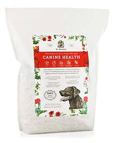 Product Cover Dr. Harvey's Canine Health Miracle Dog Food, Human Grade Dehydrated Base Mix for Dogs with Organic Whole Grains and Vegetables (10 Pounds)