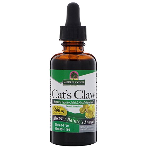 Product Cover Nature's Answer Cat's Claw Inner Bark | Supports Healthy Joint & Muscle Function | Gluten-Free, Alcohol-Free, Vegan, Kosher Certified & No Preservatives 2oz