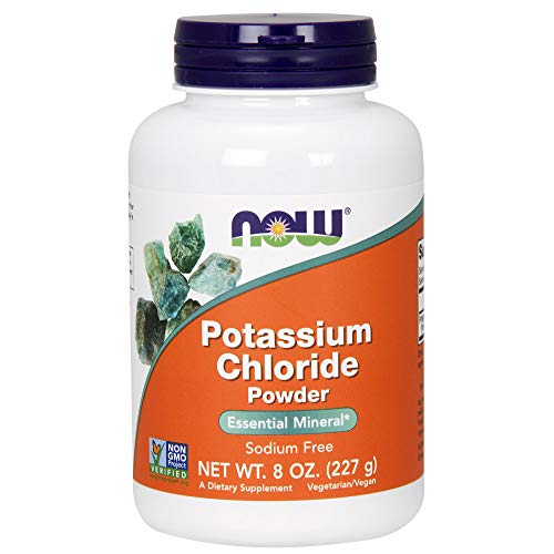 Product Cover Now Supplements, Potassium Chloride Powder, Certified Non-GMO, Essential Mineral*, 8-Ounce