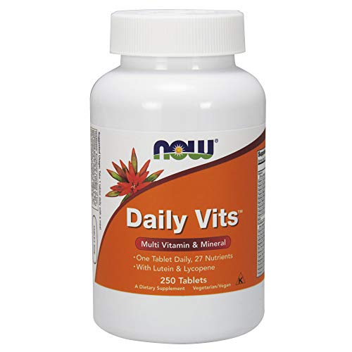 Product Cover NOW Supplements, Daily Vits, One Tablet Daily with Lutein & Lycopene, 250 Tablets