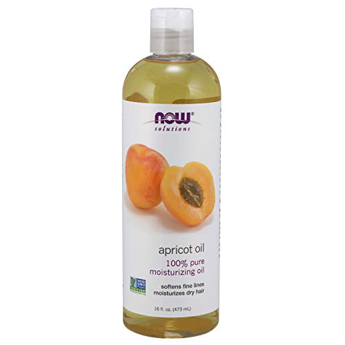 Product Cover NOW Solutions, Apricot Kernel Oil, Hair Moisturizer, Rejuventaing Skin Oil, Softens Fine Lines, 16-Ounce