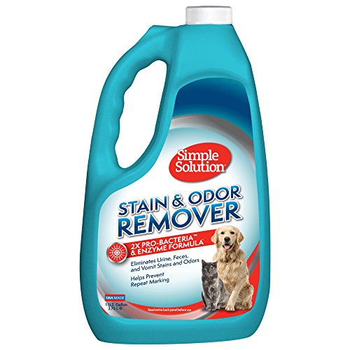 Product Cover Simple Solution Pet Stain and Odor Remover | Enzymatic Cleaner with 2X Pro-Bacteria Cleaning Power | 1 Gallon