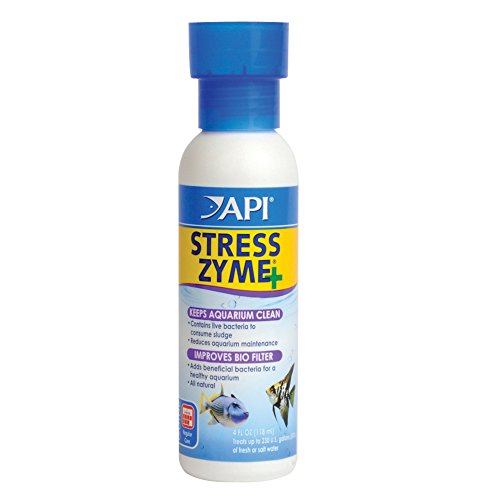 Product Cover API STRESS ZYME Bacterial cleaner, Freshwater and Saltwater Aquarium Water Cleaning Solution, 4 oz