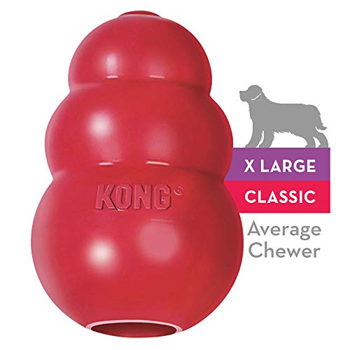 Product Cover KONG - Classic Dog Toy - Durable Natural Rubber - Fun to Chew, Chase and Fetch - for Extra Large Dogs