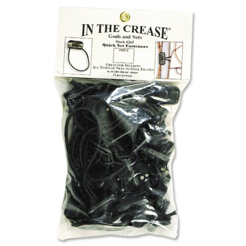 Product Cover Brine Lacrosse Quick Goal Fasteners-Pack of 24 (One Size, Black)