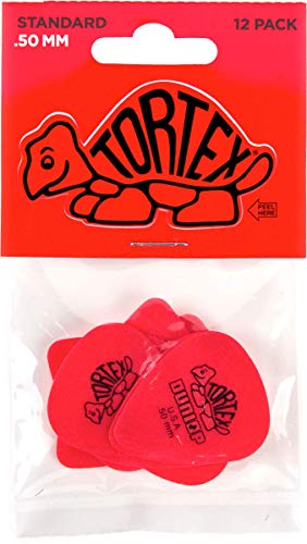 Product Cover Dunlop Tortex Standard .50mm Red Guitar Pick - 12 Pack