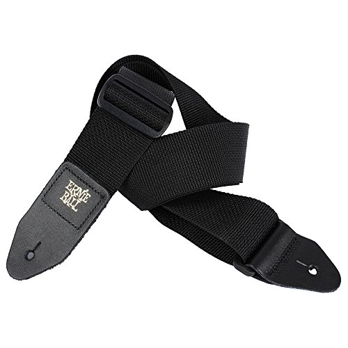 Product Cover Ernie Ball Black Polypro Guitar Strap (P04037)