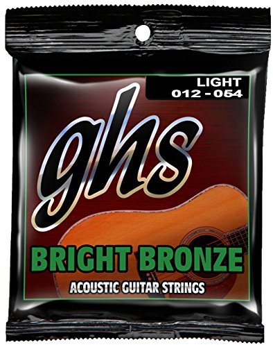 Product Cover GHS Strings BB30L Bright Bronze, 80/20 Copper-Zinc Alloy, Acoustic Guitar Strings, Light (.012-.054)