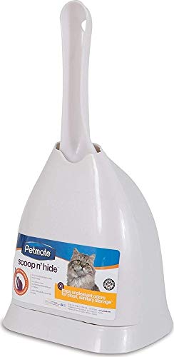 Product Cover Petmate Boode Scoop'N Hide Deep-Bucket Cat Litter Scoop Built-In Rake 3 Colors