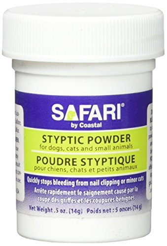 Product Cover Safari by Coastal Styptic Powder to Quickly Stop Minor Bleeding From Nicks Or Scrapes On Dogs Or Cats