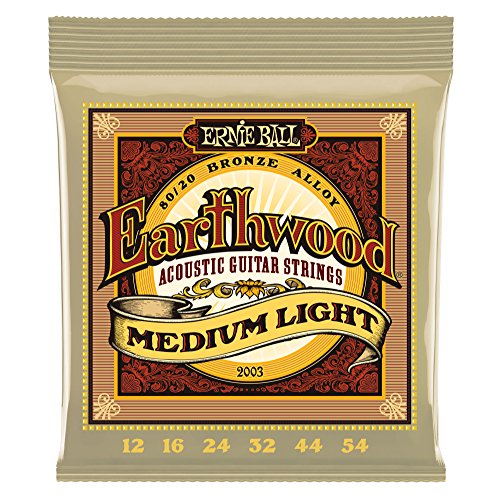 Product Cover Ernie Ball Earthwood Medium Light 80/20 Bronze Acoustic Set, .012 - .054