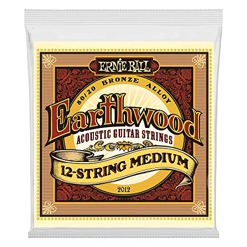 Product Cover Ernie Ball Earthwood 12-String Medium 80/20 Bronze Acoustic Set, .011 - .052