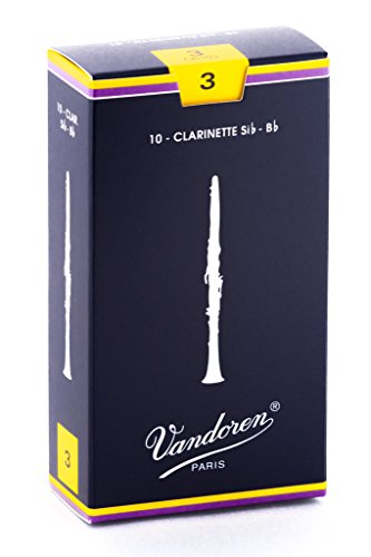 Product Cover Vandoren CR103 Bb Clarinet Traditional Reeds Strength 3; Box of 10
