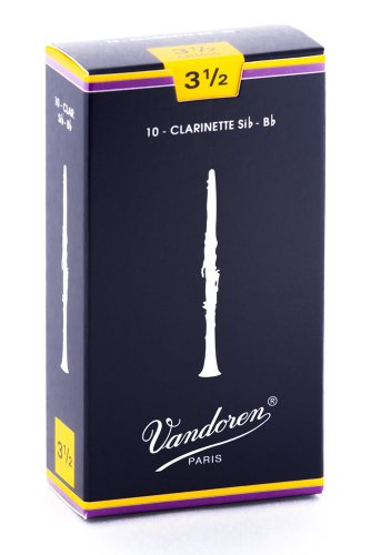 Product Cover Vandoren CR1035 Bb Clarinet Traditional Reeds Strength 3.5;  Box of 10
