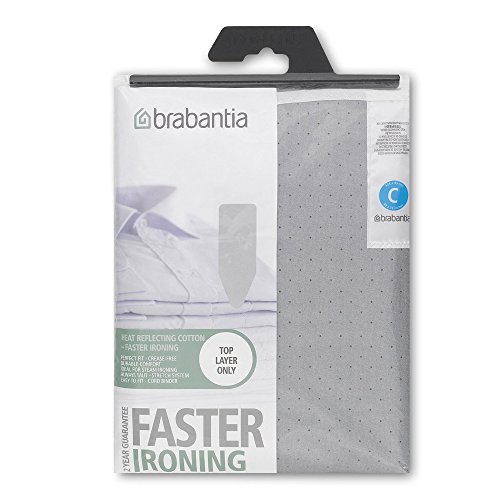 Product Cover Brabantia Ironing board cover, metallized top layer without underlay, Size C - Wide, Gray