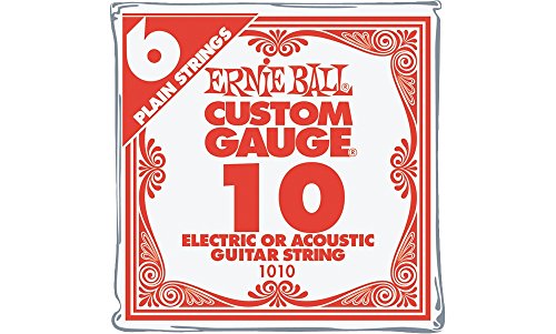 Product Cover Ernie Ball Nickel Plain Single Guitar String .010 6-Pack