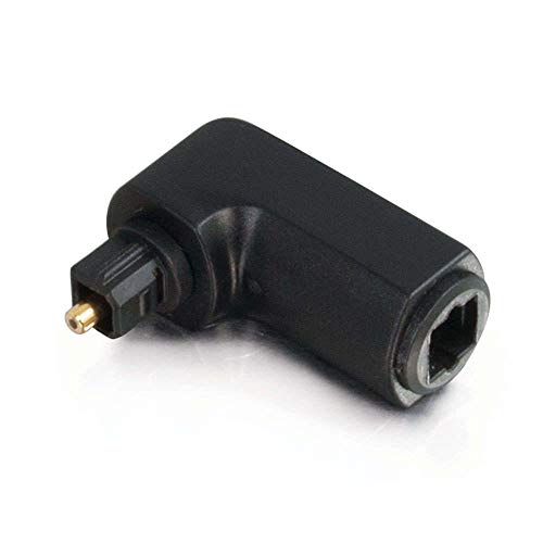 Product Cover C2G 40016 Velocity Right Angle Toslink Port Saver Adapter, TAA Compliant, Black