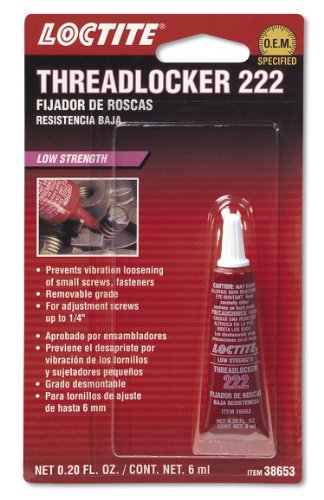 Product Cover Loctite Purple 555339 222 Low Strength Thread Locker Tube, 6-Milliliter