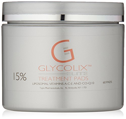 Product Cover Glycolix Elite 15% Glycolic Acid Pads for Acne, Fine Lines, Wrinkles and Age Spots, 60 Count