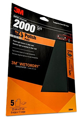 Product Cover 3M WetordrySandpaper, 32044, 2000 Grit, 9 inch x 11 inch