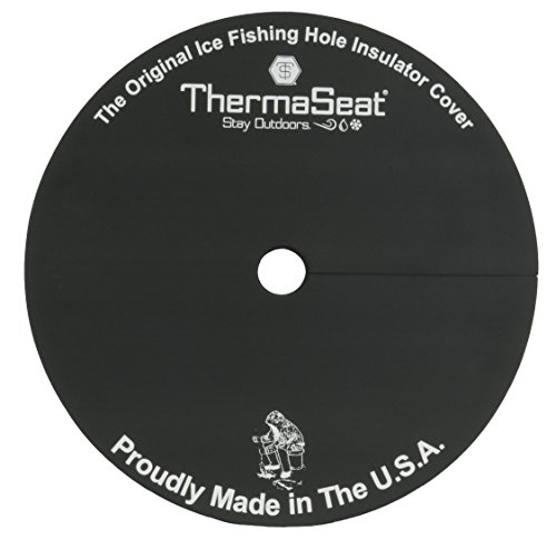 Product Cover Therm-A-SEAT Ice Fishing Hole Insulator/Cover, Black, Single