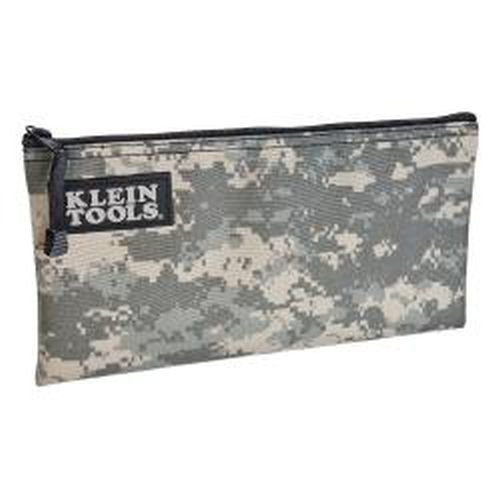 Product Cover Zipper Bag, Camo Bag is 12.5 x 7-Inch, Durable Cordura Fabric Camouflage Design Klein Tools 5139C