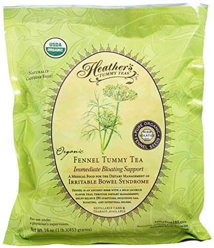 Product Cover Heather's Tummy Teas Organic Fennel Tea for IBS, 16 Ounce Loose Tea Pouch