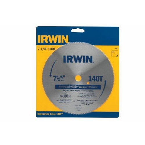 Product Cover IRWIN Tools Classic Series Steel Corded Circular Saw Blade, 7 1/4-inch, 140T, .087-inch Kerf (11840)