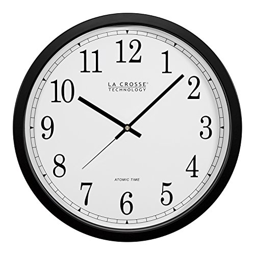 Product Cover La Crosse Technology WT-3143A-INT 14-Inch Atomic Wall Clock, Black