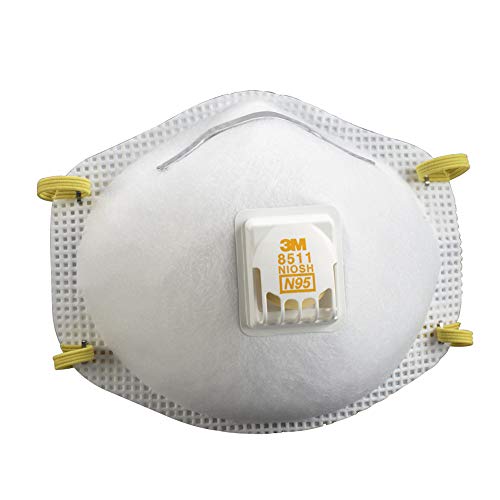 Product Cover 3M 8511 Respirator, N95, Cool Flow Valve (10-Pack)
