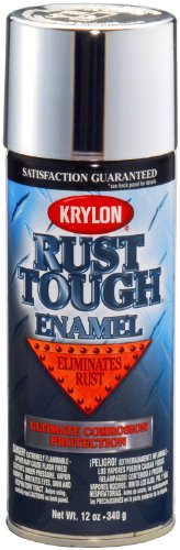 Product Cover Krylon K09232007 'Rust Tough' Silver Metallic Rust Preventive Enamel - 12 oz. Aerosol