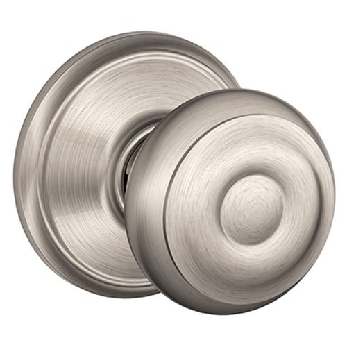 Product Cover Schlage F40GEO619 Georgian Privacy Knob, 1 Pack, Satin Nickel