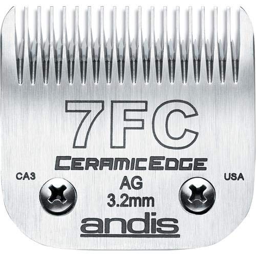 Product Cover Andis CeramicEdge Carbon-Infused Steel Pet Clipper Blade, Size-7FC, 1/8-Inch Cut Length (64240)