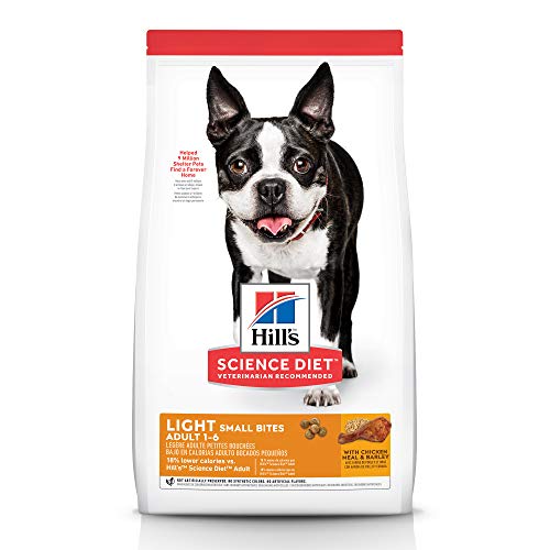 Product Cover Hill's Science Diet Dry Dog Food, Adult 1-6 , Light, Small Bites, Chicken Meal & Barley Recipe, 5 LB Bag