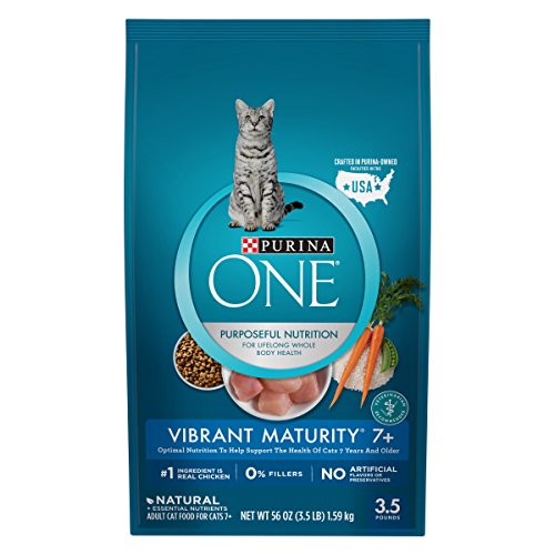 Product Cover Purina ONE Natural Senior Dry Cat Food, Vibrant Maturity 7+ - 3.5 lb. Bag