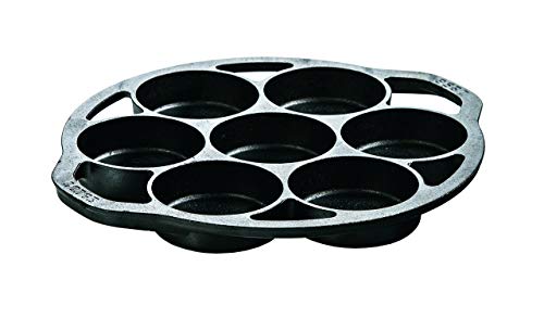 Product Cover Lodge Cast Iron Mini Cake Pan. Pre-seasoned Cast Iron Cake Pan for Baking Biscuits, Desserts, and Cupcakes.