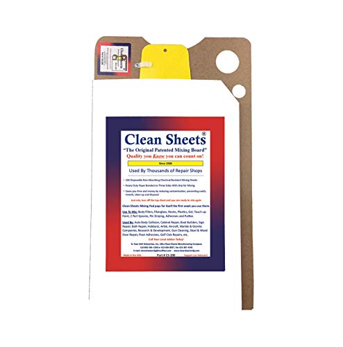 Product Cover Clean Sheets, CS-200 Auto Body, Mixing Board Tear-Off Quick-Mixing Sheets