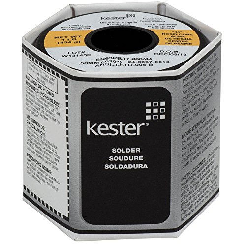 Product Cover Kester 24-6337-0010 44 Rosin Core Solder 63/37 .020 1 lb. Spool