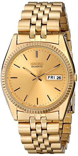 Product Cover Seiko Men's SGF206 Gold-Tone Stainless Steel Dress Watch