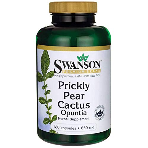 Product Cover Swanson Prickly Pear Cactus Opuntia 650 Milligrams 180 Capsules