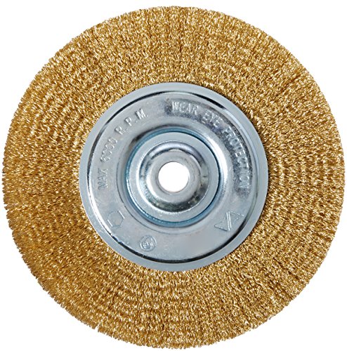 Product Cover Vermont American 16802 6-Inch Fine Brass Wire Wheel with Arbor