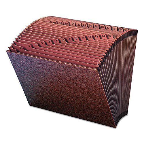 Product Cover Smead TUFF Expanding File, 31 Pockets, Daily (1-31), Letter Size, Redrope (70467)
