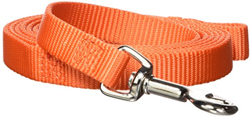 Product Cover Hamilton Single Thick Deluxe Nylon Lead with Swivel Snap, 5/8-Inch by 6-Feet, Mango Orange