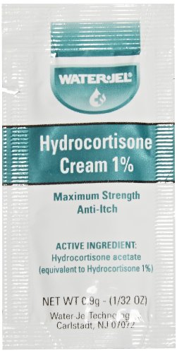 Product Cover Waterjel 2691 1 Percent Hydrocortisone Anti-Itch Cream Pack, 0.9 gm (Box of 144)