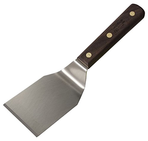 Product Cover Lamson Heavy Duty Stiff Turner with Riveted Walnut Handle, 3 x 6 inches
