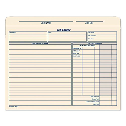 Product Cover TOPS Job Folder File Jackets, 11.75 x 9.5 Inches, Manila, 20-Pack (3440)