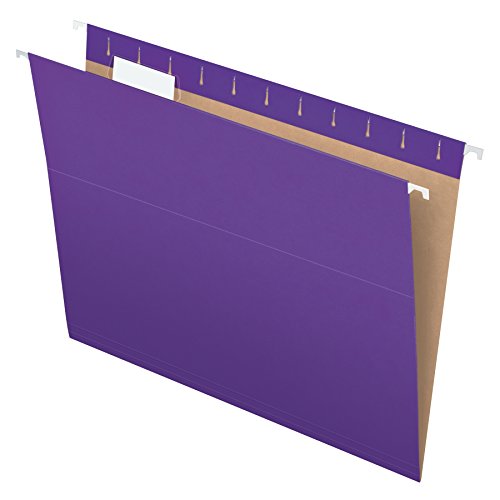 Product Cover Pendaflex Recycled Hanging Folders, Letter Size, Violet, 1/5 Cut, 25/BX (81611)