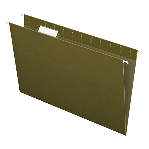 Product Cover Pendaflex Recycled Hanging Folders, Legal Size, Standard Green, 1/5 Cut, 25/BX (81622)
