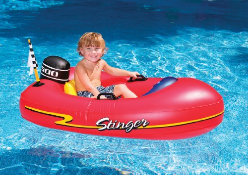 Product Cover Swimline Speedboat Inflatable Kids Float, Red