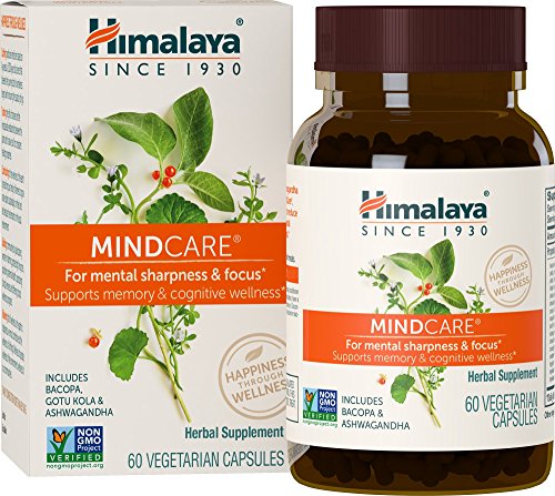 Product Cover Himalaya MindCare/Mentat with Bacopa and Gotu Kola for Brain and Mental Alertness 60 Capsules, 1170 mg